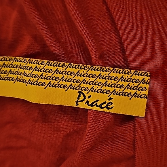 Rust Red Ruched Sleeve Top - Picture 5 of 6